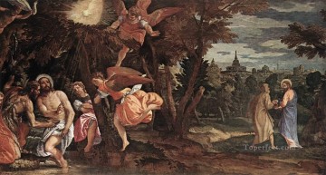 Bautismo y tentación del Ch. Renacimiento Paolo Veronese Pinturas al óleo